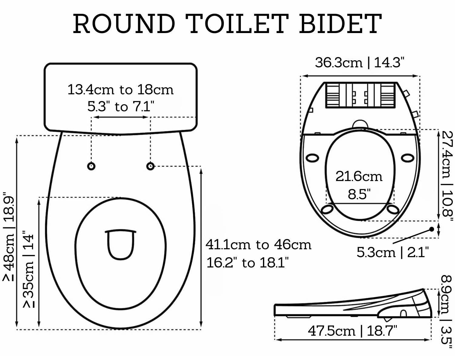 buy bidet toilet seat round