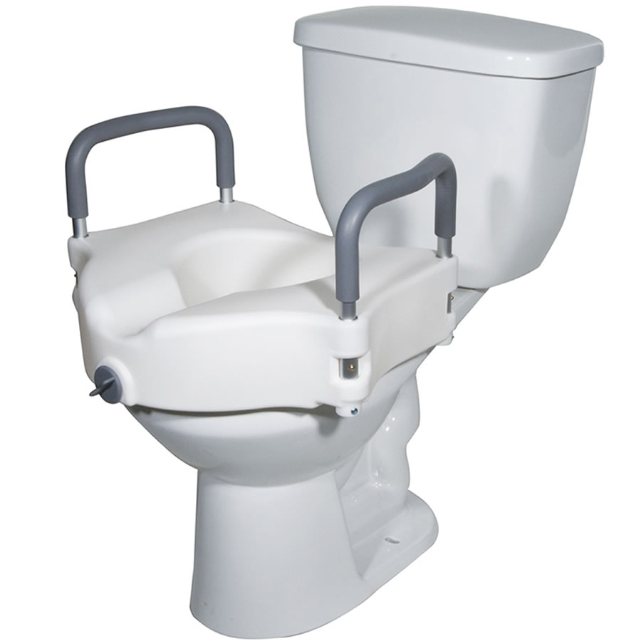 Raised Toilet Seat with Handles: image 6